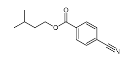 4-Cyanobenzoic acid, 3-methylbutyl ester structure