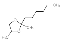 1,3-Dioxolane,2-hexyl-2,4-dimethyl- structure