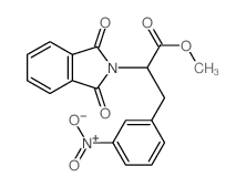 2H-Isoindole-2-aceticacid, 1,3-dihydro-a-[(3-nitrophenyl)methyl]-1,3-dioxo-, methyl ester structure