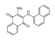 2-amino-3-(naphthalen-1-ylamino)naphthalene-1,4-dione结构式