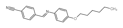 4'-CYANOBENZYLIDENE-4-N-HEXYLOXYANILINE structure