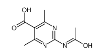 5-Pyrimidinecarboxylicacid,2-(acetylamino)-4,6-dimethyl-(9CI) structure