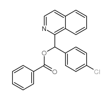 1-Isoquinolinemethanol,a-(4-chlorophenyl)-, 1-benzoate structure