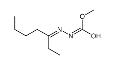 2-(1-Ethylpentylidene)hydrazine-1-carboxylic acid methyl ester Structure