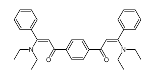 1,1'-(1,4-phenylene)bis(3-(diethylamino)-3-phenylprop-2-en-1-one) Structure