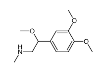methyl-(3,4,β-trimethoxy-phenethyl)-amine Structure