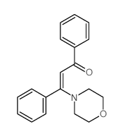 2-Propen-1-one,3-(4-morpholinyl)-1,3-diphenyl-结构式