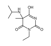 2,4,6(1H,3H,5H)-Pyrimidinetrione,1-ethyl-5-methyl-5-[(1-methylethyl)amino]-(9CI) picture