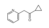 1-Cyclopropyl-2-(2-pyridinyl)ethanone structure