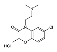 2-(6-chloro-2-methyl-3-oxo-1,4-benzoxazin-4-yl)ethyl-dimethylazanium,chloride结构式
