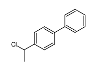 1-(1-chloroethyl)-4-phenylbenzene结构式