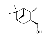 (+)-(1S,2S,3S)-3-hydroxymethyl-2,6,6-trimethylbicyclo[3.1.1]heptane结构式