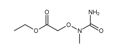 (1-methyl-ureidooxy)-acetic acid ethyl ester Structure