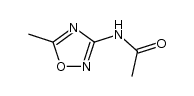 3-(acetylamino)-5-methyl-1,2,4-oxadiazole structure