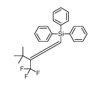 [3,3-dimethyl-2-(trifluoromethyl)but-1-enyl]-triphenylsilane Structure