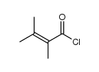2,3-dimethyl-2-butenoic acid chloride Structure