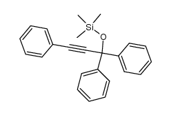 trimethyl-(1,1,3-triphenylprop-2-ynyloxy)silane Structure