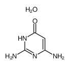 4(1H)-Pyrimidinone, 2,6-diamino-, monohydrate Structure