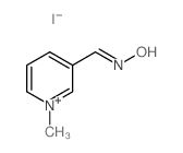 Pyridinium,3-[(hydroxyimino)methyl]-1-methyl-, iodide (1:1)结构式