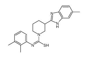 1-Piperidinecarbothioamide,N-(2,3-dimethylphenyl)-3-(5-methyl-1H-benzimidazol-2-yl)-(9CI)结构式