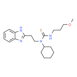 Thiourea, N-[2-(1H-benzimidazol-2-yl)ethyl]-N-cyclohexyl-N-(3-methoxypropyl)- (9CI) picture