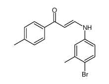 (E)-3-(4-bromo-3-methylanilino)-1-(4-methylphenyl)prop-2-en-1-one Structure