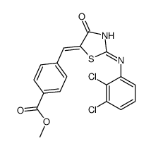 methyl 4-[[2-(2,3-dichloroanilino)-4-oxo-1,3-thiazol-5-ylidene]methyl]benzoate Structure