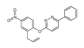 3-(4-nitro-2-prop-2-enylphenoxy)-6-phenylpyridazine结构式