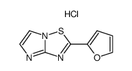 2-(2-furyl)-1,2,4-thiadiazolo-[2,3-a]-imidazole hydrochloride Structure