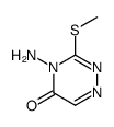 4-amino-3-methylsulfanyl-1,2,4-triazin-5-one Structure