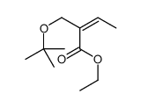 ethyl 2-[(2-methylpropan-2-yl)oxymethyl]but-2-enoate结构式