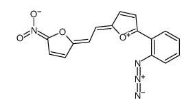 2-(2-azidophenyl)-5-[2-(5-nitrofuran-2-yl)ethenyl]furan结构式