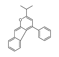 4-phenyl-2-propan-2-ylindeno[2,1-b]pyran结构式