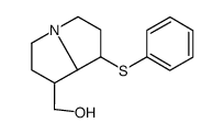 (7-phenylsulfanyl-2,3,5,6,7,8-hexahydro-1H-pyrrolizin-1-yl)methanol Structure