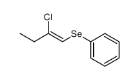 Z-2-Chlor-1-phenylseleno-1-buten Structure