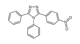 3-(4-nitrophenyl)-4,5-diphenyl-1,2,4-triazole结构式