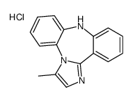 9H-Dibenz(b,f)imidazo(1,2-d)(1,4)diazepine, 3-methyl-, hydrochloride Structure