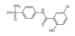 5-chloro-2-hydroxy-N-(4-sulfamoylphenyl)benzamide结构式