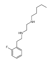 N'-[2-(2-fluorophenyl)ethyl]-N-pentylethane-1,2-diamine结构式