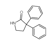 2-Pyrrolidinone,3,3-diphenyl- Structure