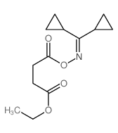 Butanoic acid, 4-[[(dicyclopropylmethylene)amino]oxy]-4-oxo-,ethyl ester structure