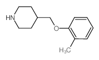 4-[(2-Methylphenoxy)methyl]piperidine结构式