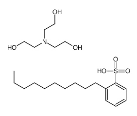 2-[bis(2-hydroxyethyl)amino]ethanol,2-decylbenzenesulfonic acid Structure