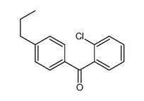 2-CHLORO-4'-N-PROPYLBENZOPHENONE structure