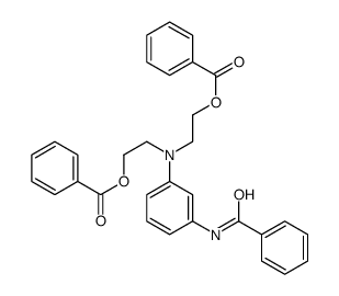 2-[3-benzamido-N-(2-benzoyloxyethyl)anilino]ethyl benzoate Structure