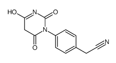 2-[4-(2,4,6-trioxo-1,3-diazinan-1-yl)phenyl]acetonitrile结构式
