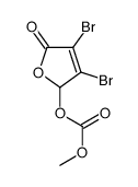 (3,4-dibromo-5-oxo-2H-furan-2-yl) methyl carbonate结构式