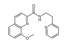 8-methoxy-N-(2-pyridin-2-ylethyl)quinoline-2-carboxamide Structure