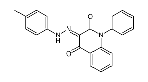 3-[(4-methylphenyl)hydrazinylidene]-1-phenylquinoline-2,4-dione结构式