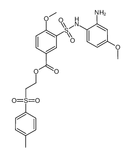 2-(4-Methylphenylsulfonyl)ethyl 3-{[(2-amino-4-methoxyphenyl)amino]sulfonyl}-4-methoxybenzoate Structure